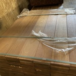 Ca. 168x Guyana Teak Planken Geschaafd, 25x145mm, lengte 125cm